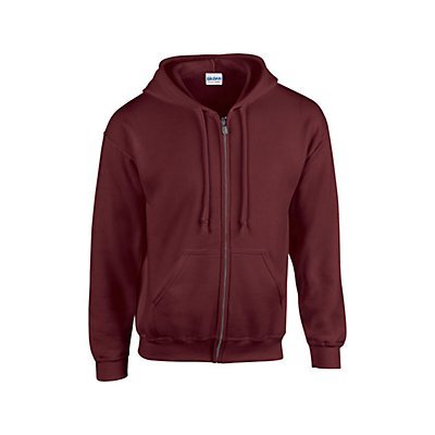 Hoodie Blanc à Fermeture Éclair Gildan® - Famille