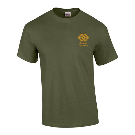 Farebné tričko Gildan Ultra Cotton™ - Vojenská zelená