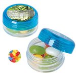 Runde Plastikdose Mit Jelly Beans -Vollfarbdruck - Familie