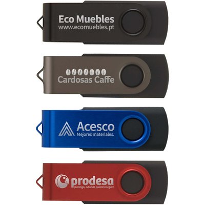 Usb De Metal Com Revestimento Em Borracha - Família