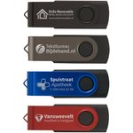 Metalen USB stick met rubber afwerking 4GB - Familie