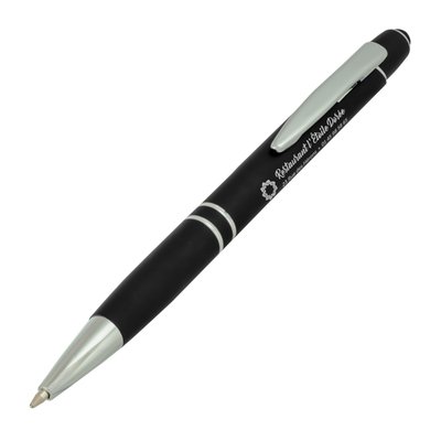 Stylo Chicago Soft Touch avec Stylet - Noir