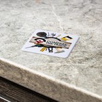 Sottobicchiere in Plastica di Forma Quadrata - Famiglia