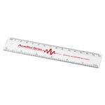 Regla de Plástico de 15cm Renzo - Claro Transparente