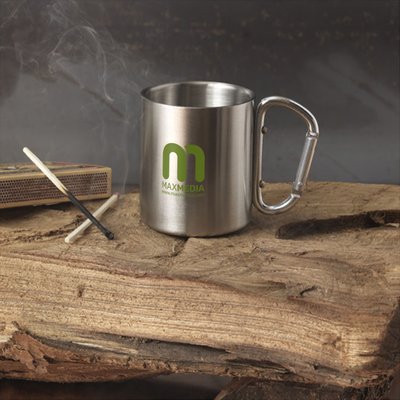 Mug isotherme avec mousqueton Alpes - Famille