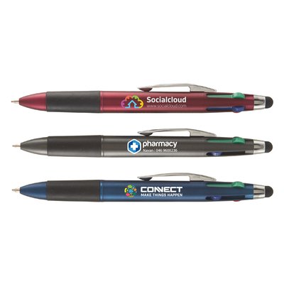 Promotional Full Colour Inkjet Lucina 4 Ink Stylus Pen | National Pen