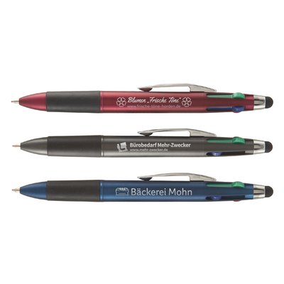 Lucina 4Farb Kugelschreiber mit Stylus - Familie